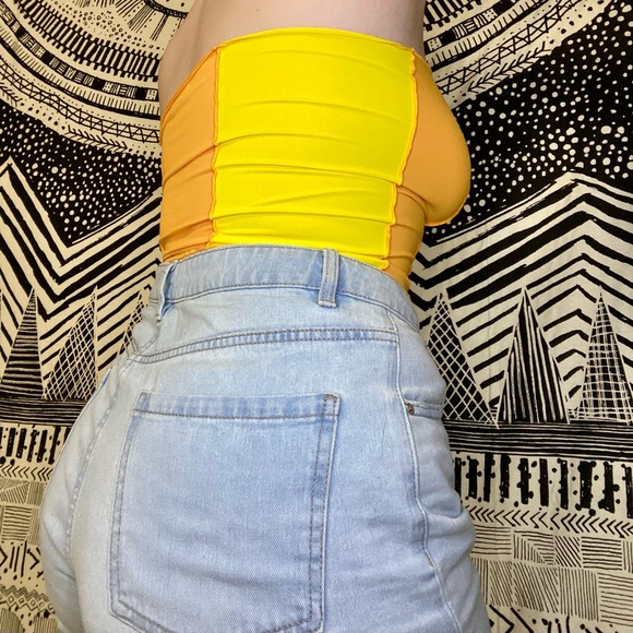 🍊🍋🥥DollsKill Colorblock Tube Top!🥥🍋🍊 - Picture 2 of 4